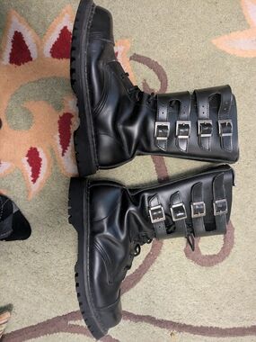 Demonia Buckle Gothic Boots